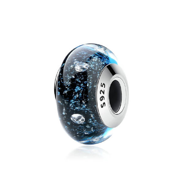 CR Charms Charm Murano Burbujeante Cristal Azul
