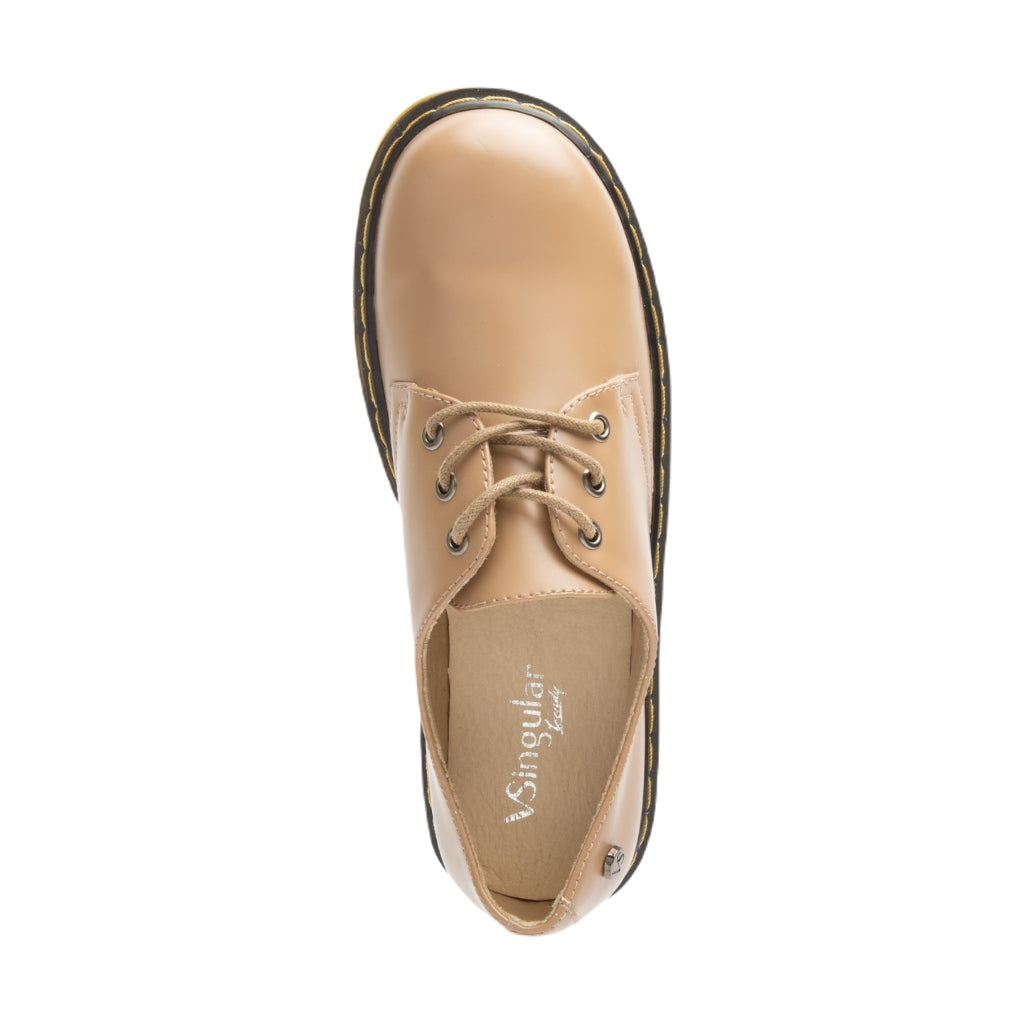 ▷ VSingular Zapatos Oxford Bryton Beige, para Mujer ©