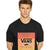 Vans Camiseta Classic Print Box Negro/Naranja, para Hombre