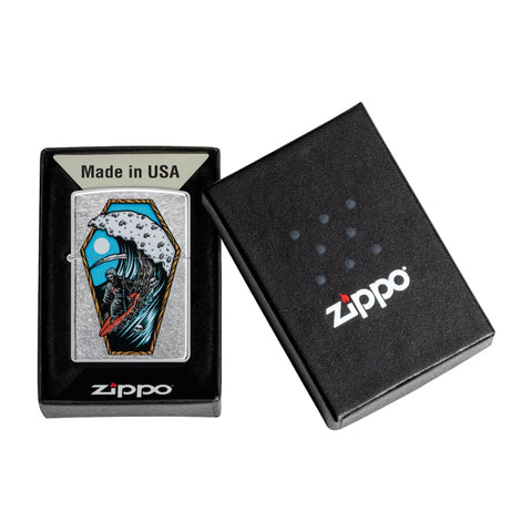 Zippo Encendedor Reaper Surfer, Silver