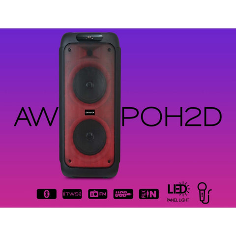 Aiwa Parlante Inalámbrico Portátil Bluetooth 1000W, AWPOH2D