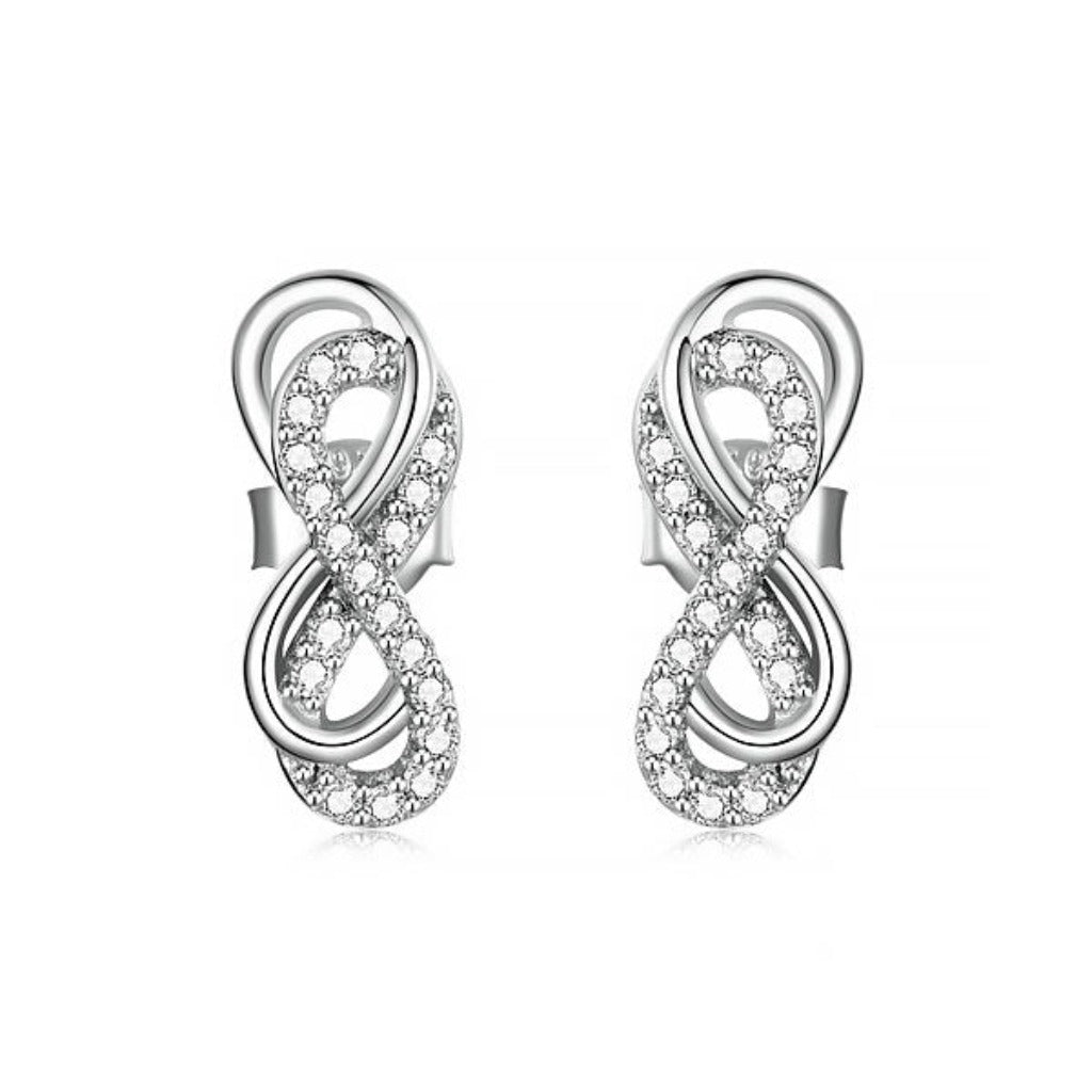 CR Charms Aretes Dobles Infinito