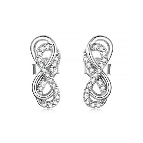 CR Charms Aretes Dobles Infinito