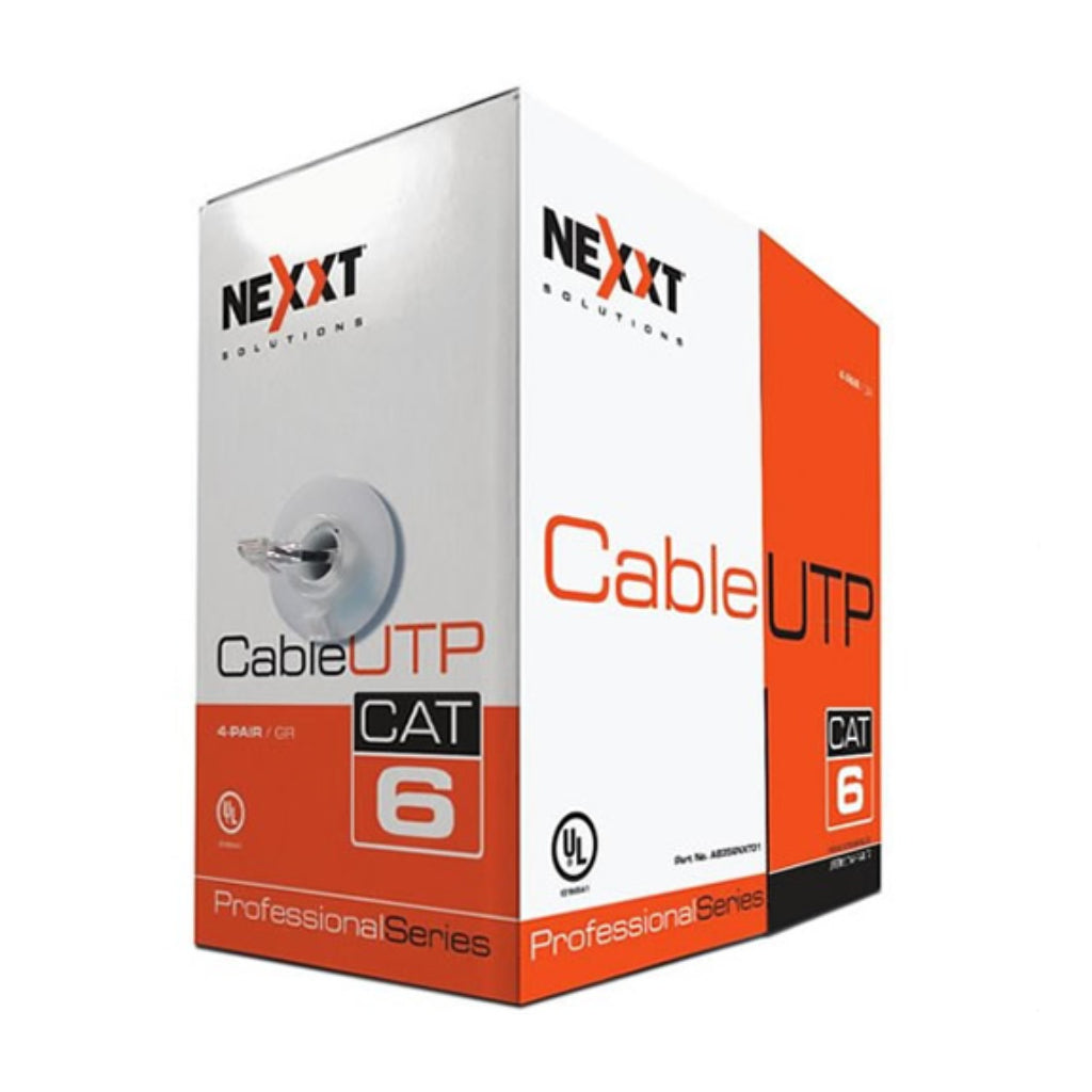 Nexxt Solutions Infrastructure Cable de Interconexión, Rollo de 304.8 Mts, UTP, Cat6