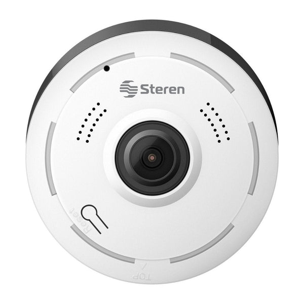 Steren Cámara de Seguridad 360° Wi-Fi para Interiores/Exteriores, CCTV-232
