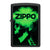 Zippo Encendedor Explosive Skull Green, Black Matte