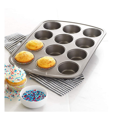 Good Cook Premium Nonstick Bandeja para Hornear 12 Muffins/cupcakes
