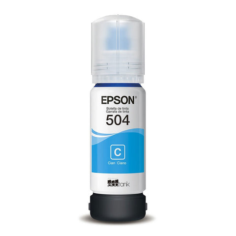 Epson Botella de Tinta Cyan T504 T504220-AL