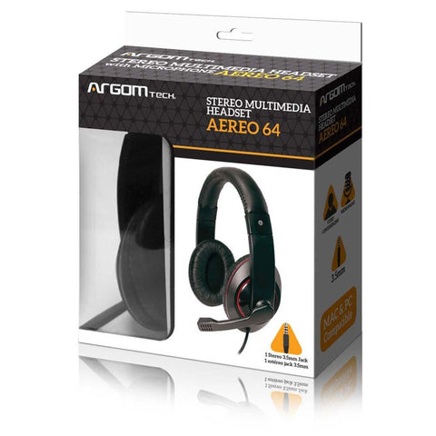 Argom Audífonos con Micrófono para Computadora, 3.5 MM