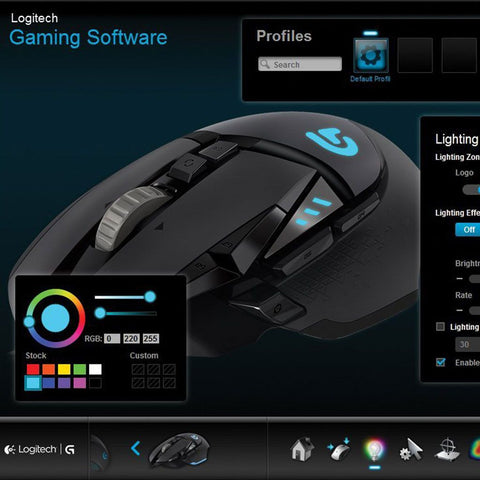 Logitech Mouse Alámbrico Gaming RGB Proteus, G502
