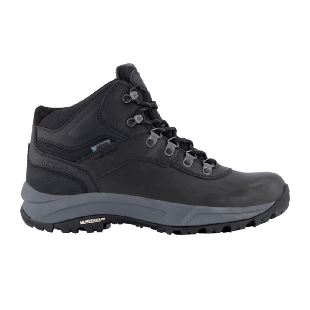 Hi-Tec Zapatos Hiking Altitude VI I WP Negro/Cuero, para Hombre
