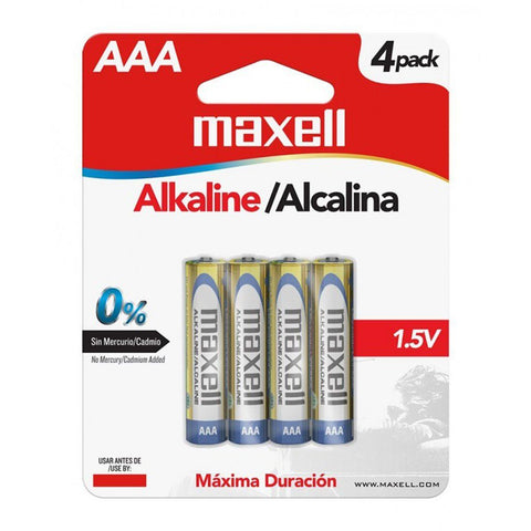 ▷ Maxell Baterías Alcalinas AAA, Blister Pack ©