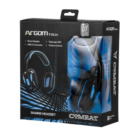 Argom Audífonos Alámbricos para Gaming Combat con Microfóno