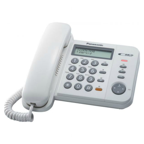 Panasonic Teléfono Alámbrico de Mesa con Identificador de Llamada KX-TS580LX
