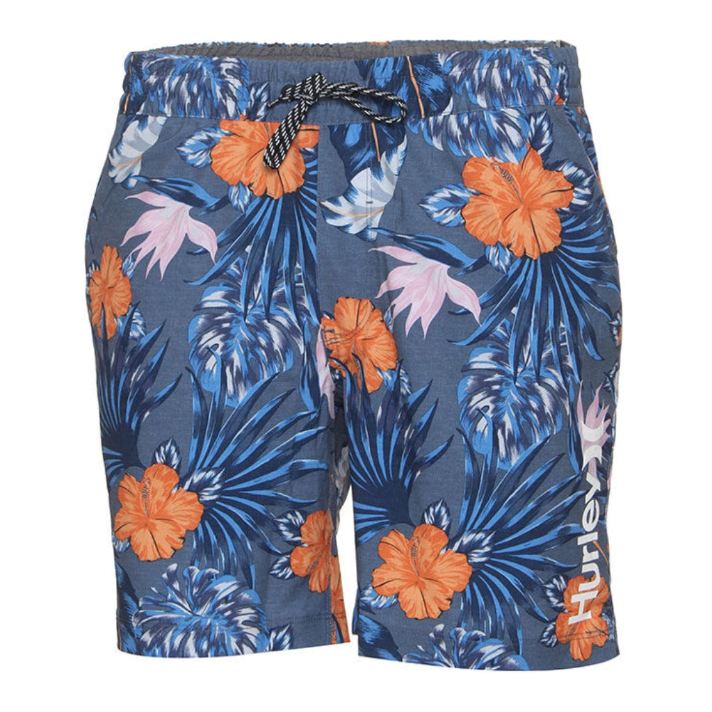 ▷ Hurley Pantaloneta para Baño Hibiscus Azul Claro, para Hombre ©