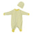Filato Italiano Pijama con Diseño de Rayas Amarillo con Blanco, para Bebé