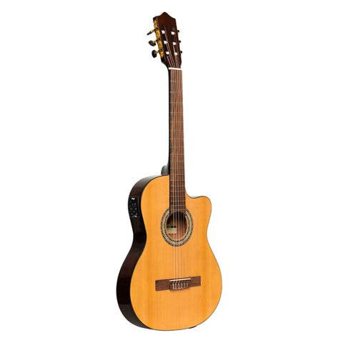 Stagg Guitarra Electro Acústica Clásica 4/4 Spruce, SCL60 TCE