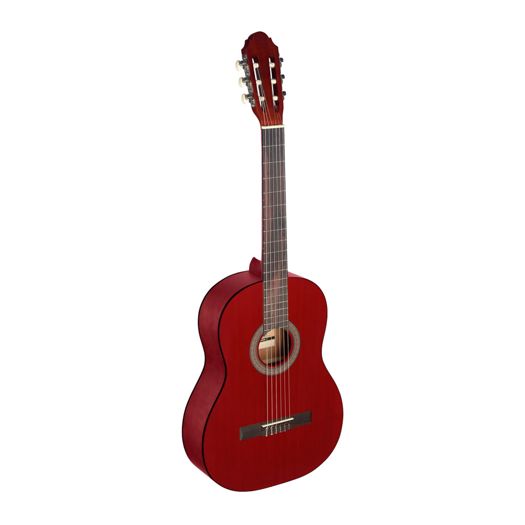 Stagg Guitarra Acústica Clásica con Tapa de Tilo 4/4 (C440RED)